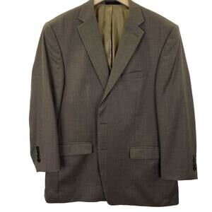 Lauren Ralph Lauren Men's Blazer Sz 46R Brown Houndstooth 100% Wool